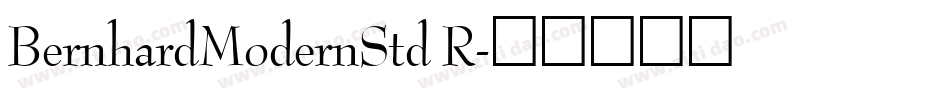 BernhardModernStd R字体转换